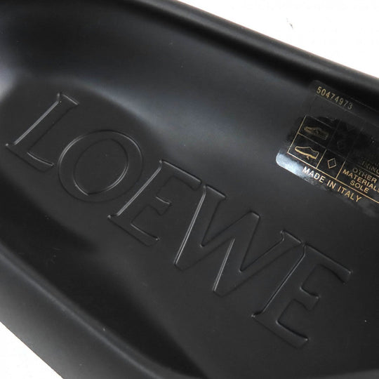LOEWE Sandals Main: Rubber black BUBBLE THONG SLIDE mens 42 Used Authentic