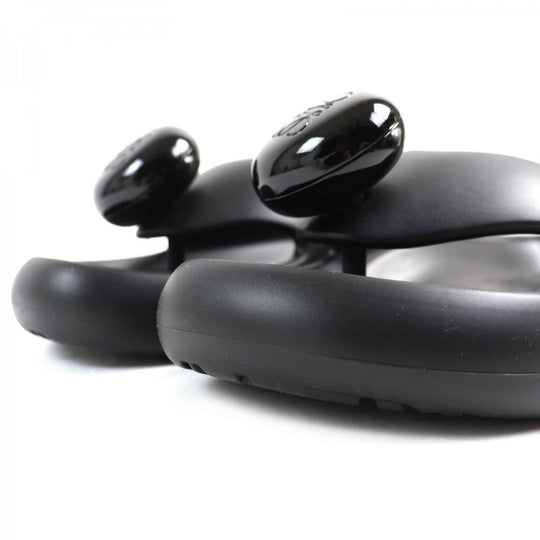LOEWE Sandals Main: Rubber black BUBBLE THONG SLIDE mens 42 Used Authentic
