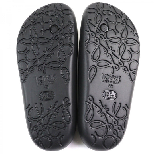 LOEWE Sandals Main: Rubber black BUBBLE THONG SLIDE mens 42 Used Authentic