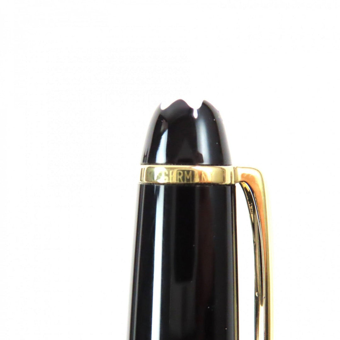 MONTBLANC Ballpoint pen Resin, Gold Plated black Meisterstck Classic mens Used Authentic