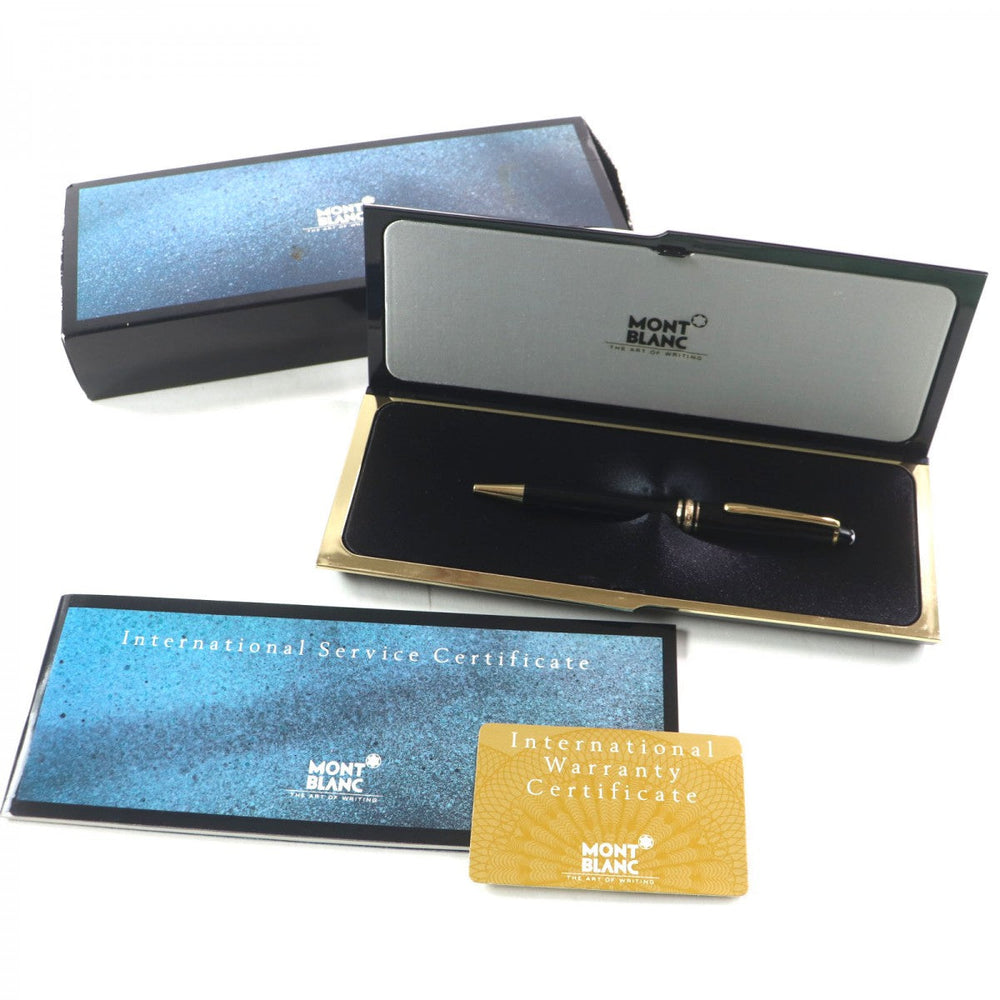 MONTBLANC Ballpoint pen Resin, Gold Plated black Meisterstck Classic mens Used Authentic