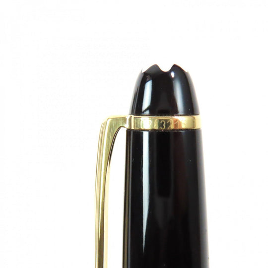 MONTBLANC Ballpoint pen Resin, Gold Plated black Meisterstck Classic mens Used Authentic