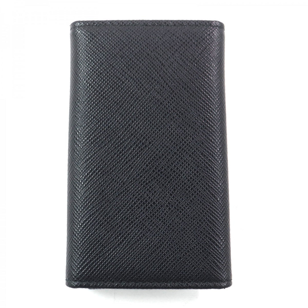 PRADA Key case Key holder  2PG222 Main: Saffiano leather black mens Used Authentic