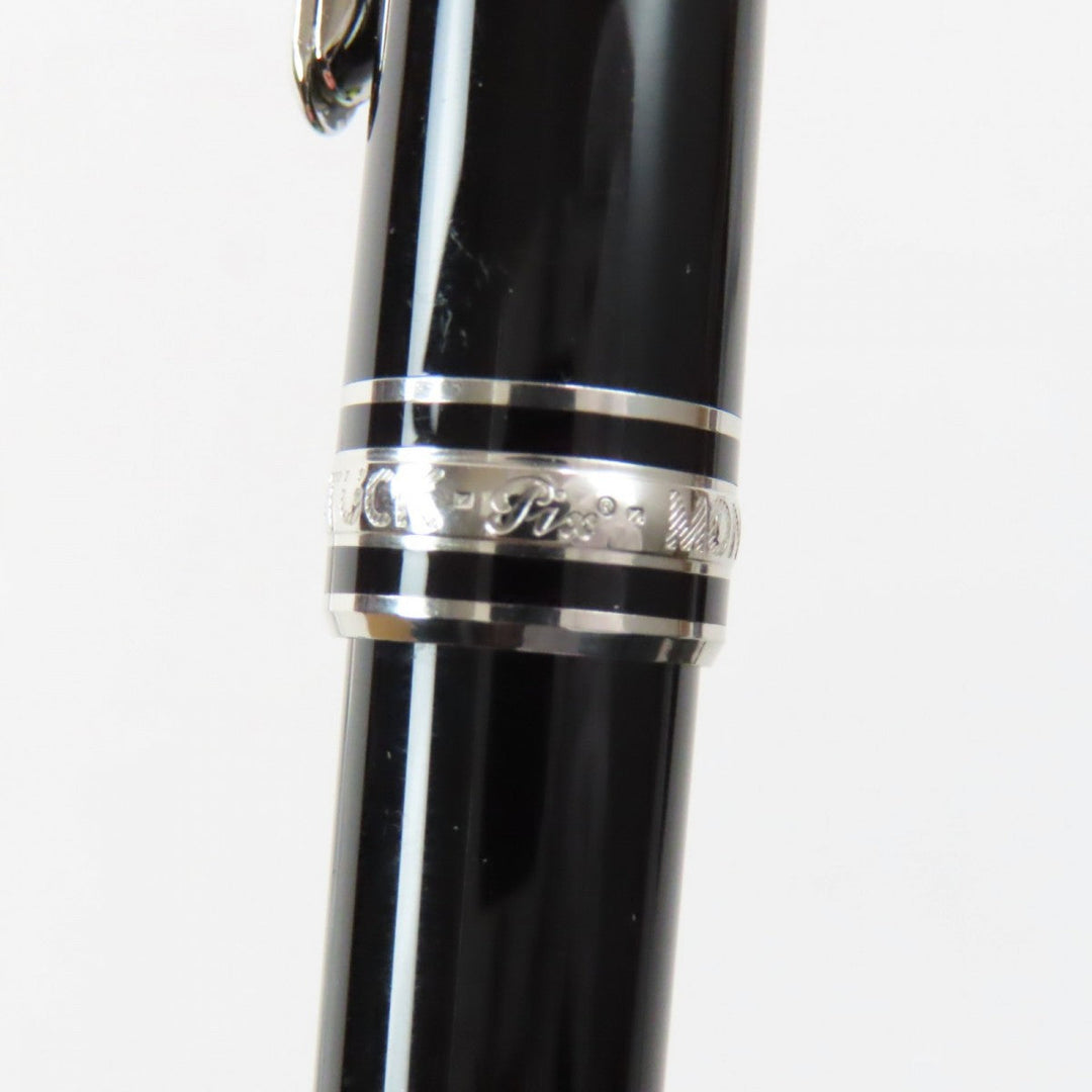 MONTBLANC Ballpoint pen Resin, Platinum black Meisterstck Pix Classic mens Used Authentic