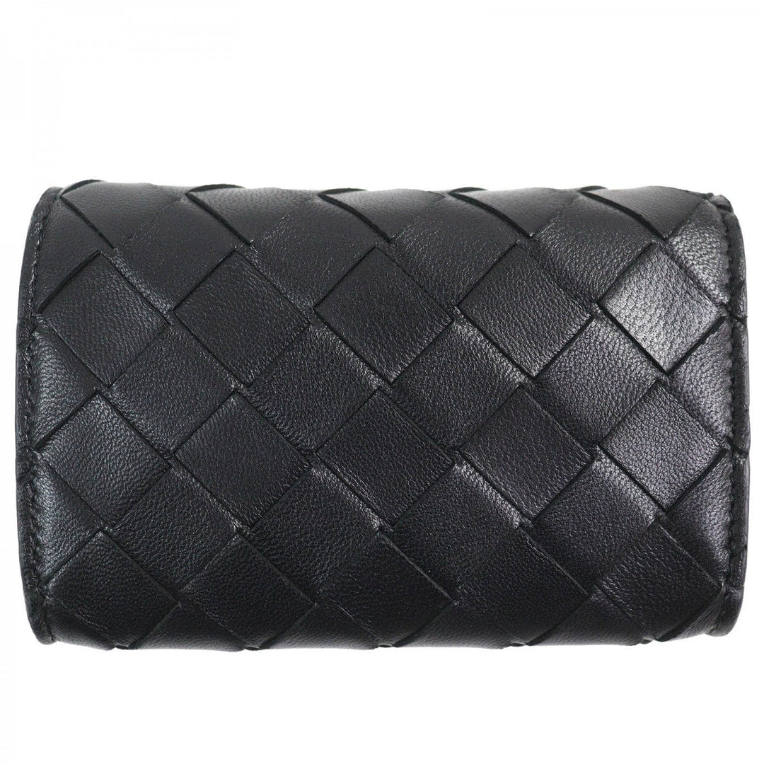 BOTTEGAVENETA Coin case Main: Leather black mens Used Authentic
