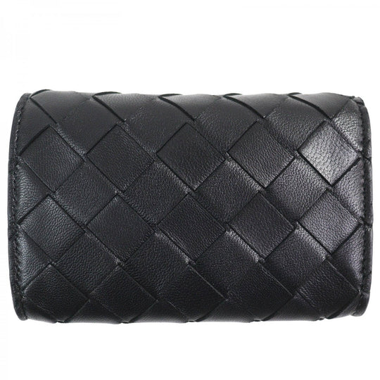 BOTTEGAVENETA Coin case Main: Leather black mens Used Authentic
