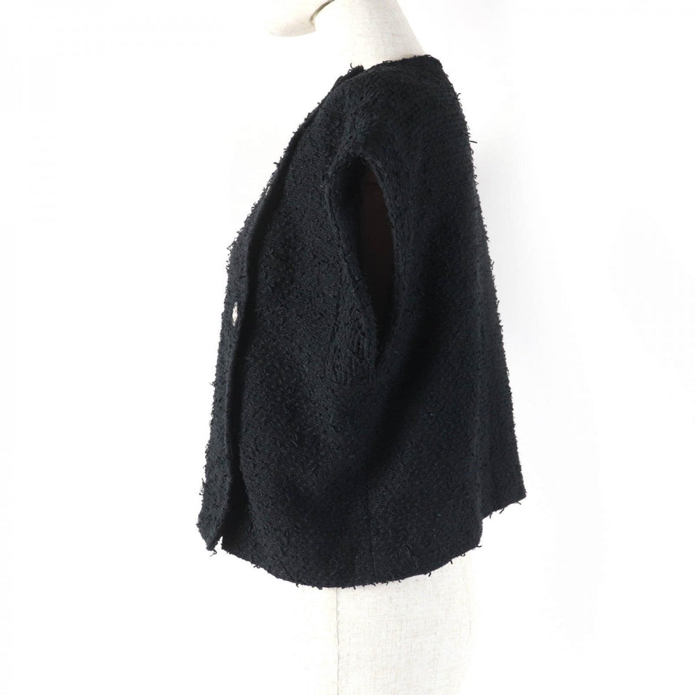 CHANEL Jacket P70609V61941 Main: 44% cotton, Main: 32% polyamide (nylon), Main: 13% silk, Main: 11% polyester, Lining: 100% silk black Women 34 Used Authentic