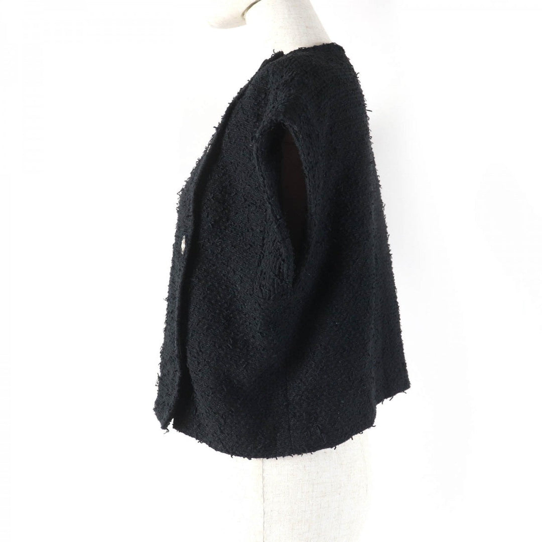 CHANEL Jacket P70609V61941 Main: 44% cotton, Main: 32% polyamide (nylon), Main: 13% silk, Main: 11% polyester, Lining: 100% silk black Women 34 Used Authentic