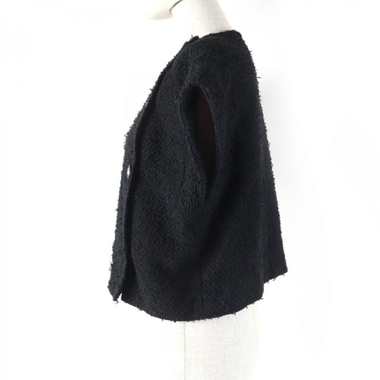 CHANEL Jacket P70609V61941 Main: 44% cotton, Main: 32% polyamide (nylon), Main: 13% silk, Main: 11% polyester, Lining: 100% silk black Women 34 Used Authentic