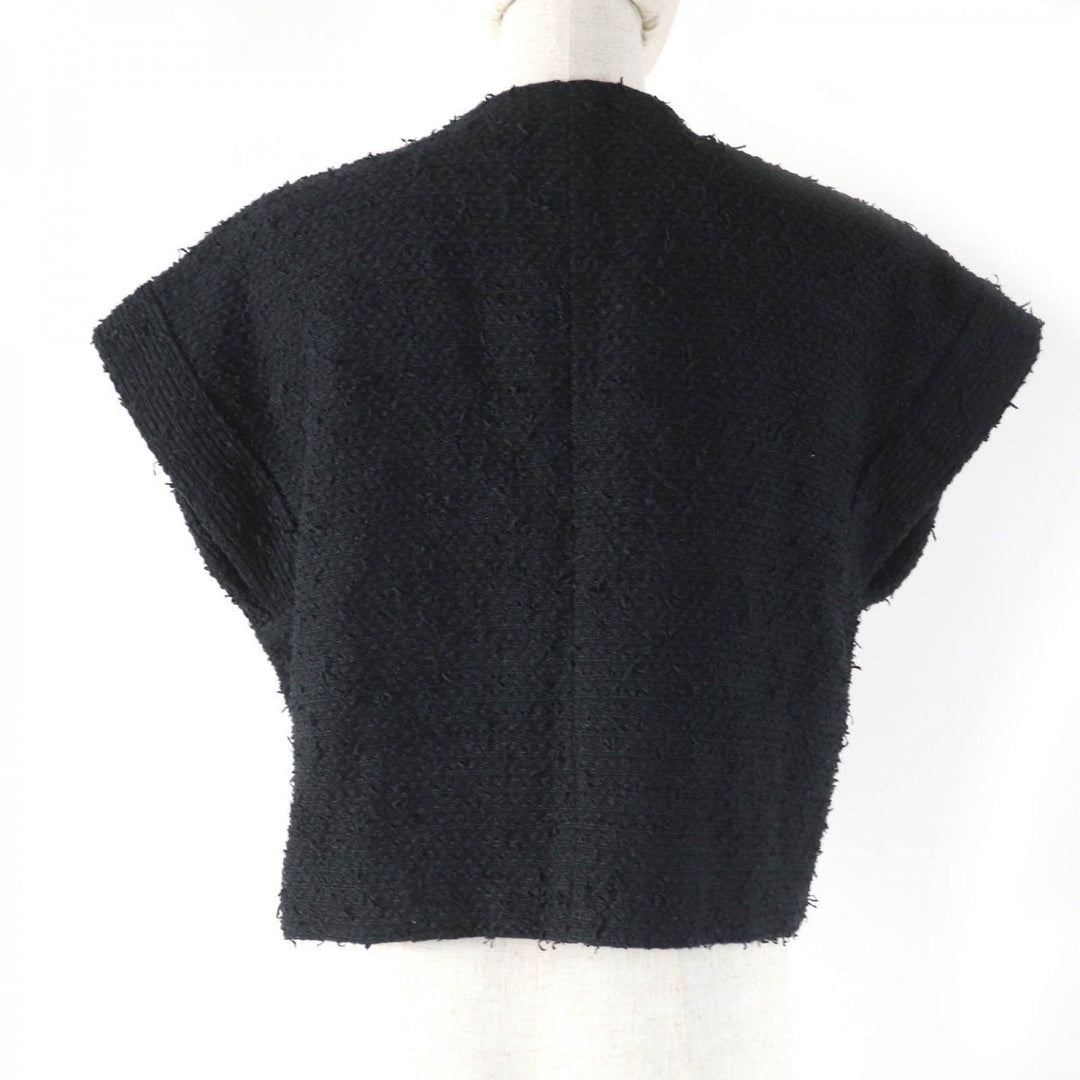 CHANEL Jacket P70609V61941 Main: 44% cotton, Main: 32% polyamide (nylon), Main: 13% silk, Main: 11% polyester, Lining: 100% silk black Women 34 Used Authentic