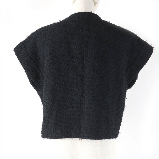 CHANEL Jacket P70609V61941 Main: 44% cotton, Main: 32% polyamide (nylon), Main: 13% silk, Main: 11% polyester, Lining: 100% silk black Women 34 Used Authentic