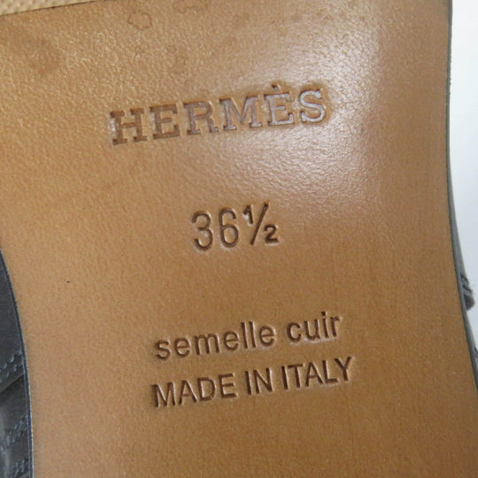 HERMES short boots Main: Leather black Neo Women 36.5 Used Authentic
