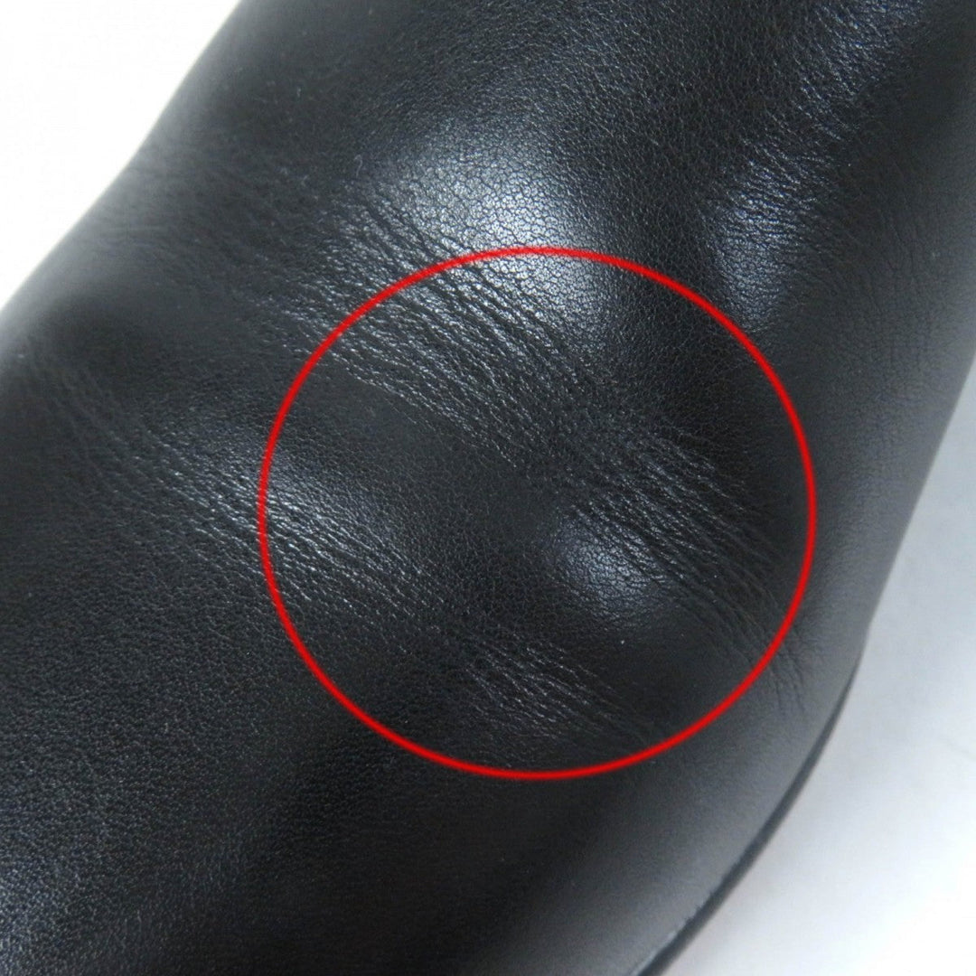 HERMES short boots Main: Leather black Neo Women 36.5 Used Authentic