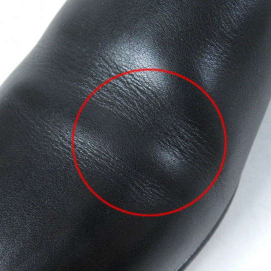 HERMES short boots Main: Leather black Neo Women 36.5 Used Authentic