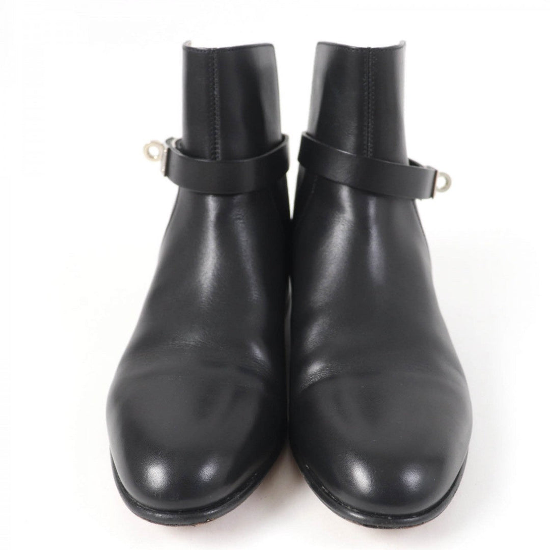 HERMES short boots Main: Leather black Neo Women 36.5 Used Authentic