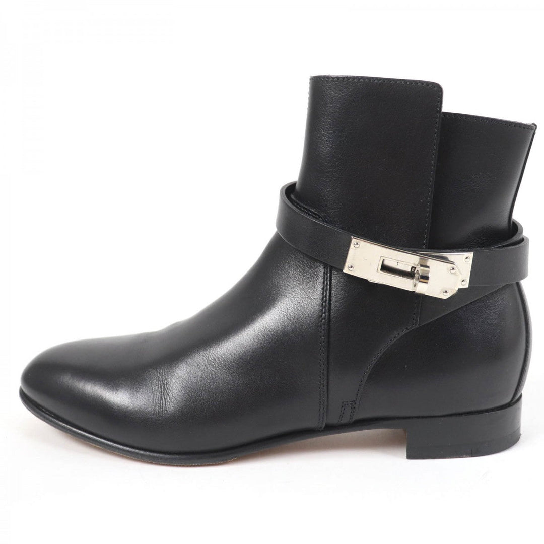 HERMES short boots Main: Leather black Neo Women 36.5 Used Authentic