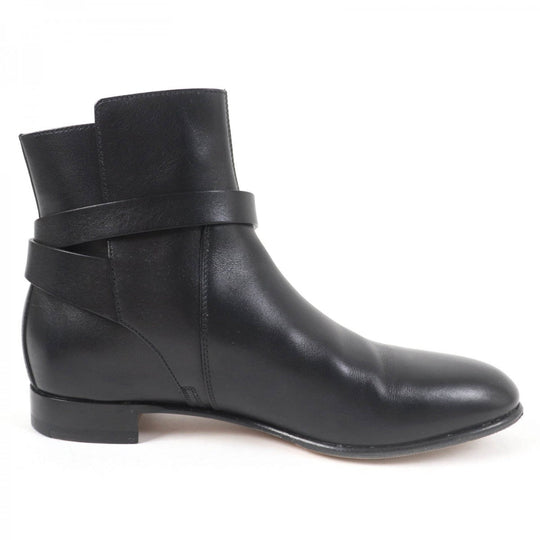 HERMES short boots Main: Leather black Neo Women 36.5 Used Authentic