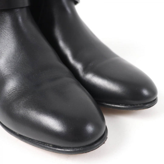 HERMES short boots Main: Leather black Neo Women 36.5 Used Authentic