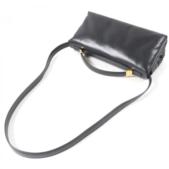 MARNI Shoulder Bag BMMP0130U1 Main: Leather black PRISMA puffer Women Used Authentic