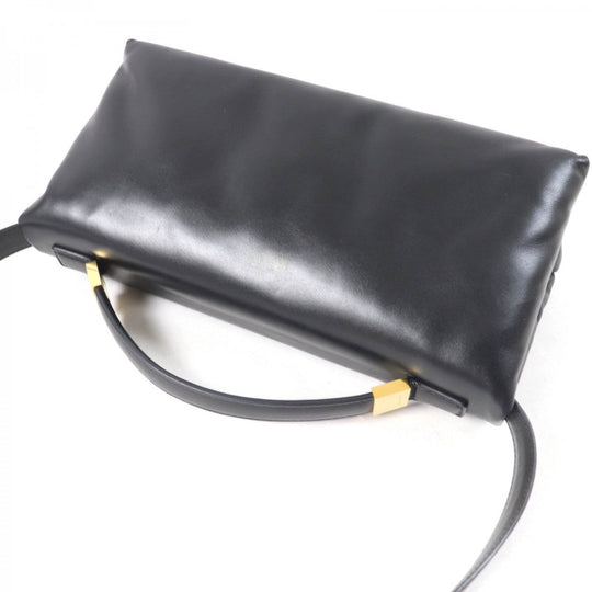 MARNI Shoulder Bag BMMP0130U1 Main: Leather black PRISMA puffer Women Used Authentic