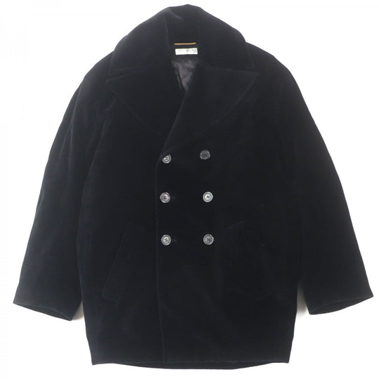 SAINT LAURENT PARIS coat 737220 cotton black U