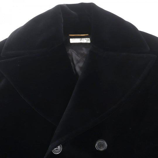 SAINT LAURENT PARIS coat 737220 cotton black U