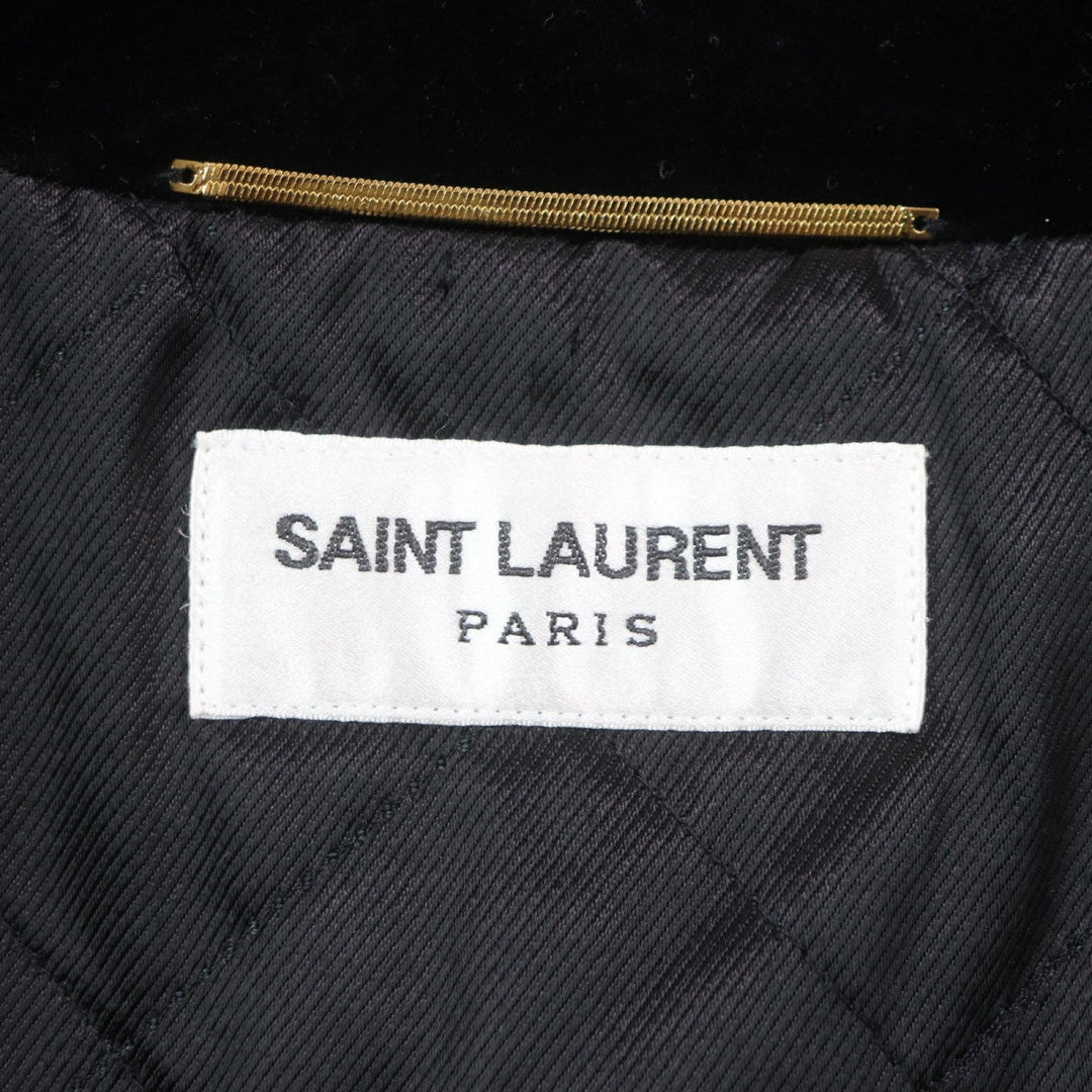 SAINT LAURENT PARIS coat 737220 cotton black U