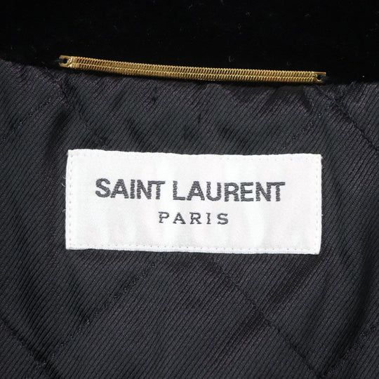 SAINT LAURENT PARIS coat 737220 cotton black U