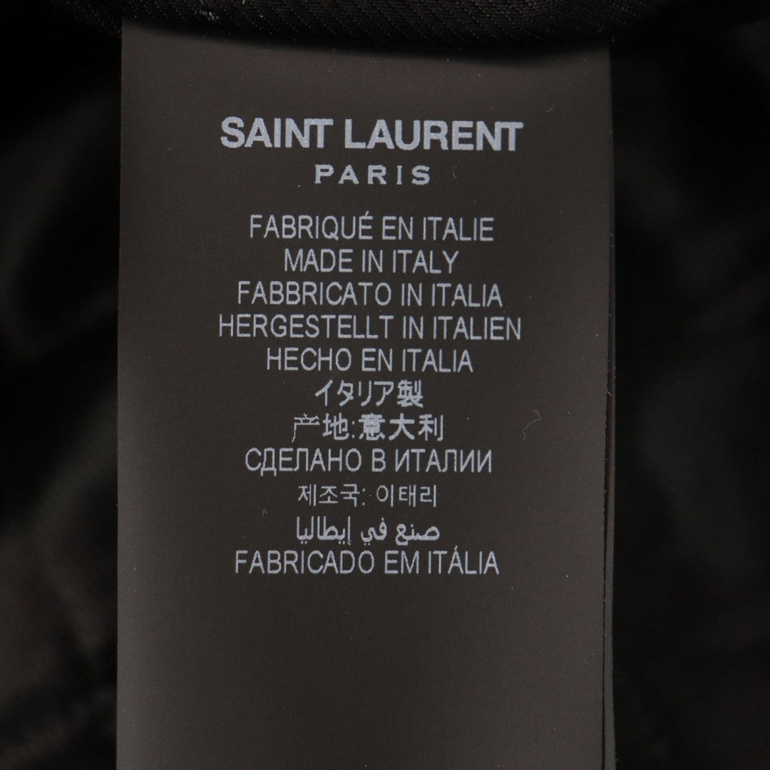 SAINT LAURENT PARIS coat 737220 cotton black U