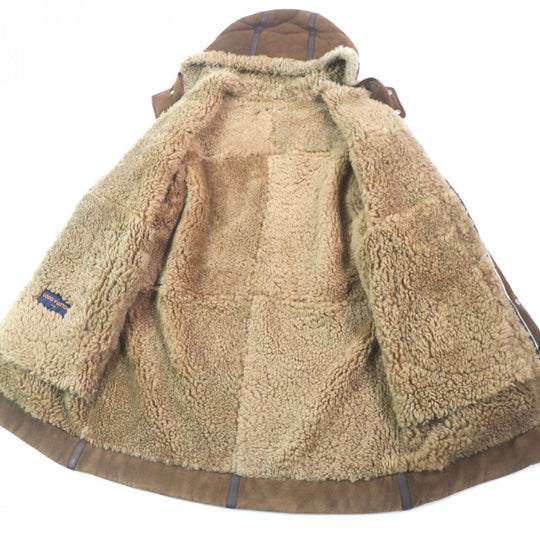 LOUIS VUITTON Mouton coat Main: Mouton, Leather part: Cowhide Brown mens 54 Used Authentic