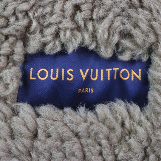 LOUIS VUITTON Mouton coat Main: Mouton, Leather part: Cowhide Brown mens 54 Used Authentic