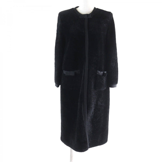 PRADA coat 56951 Sheep leather black 38