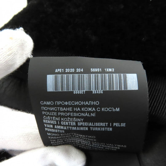 PRADA coat 56951 Sheep leather black 38