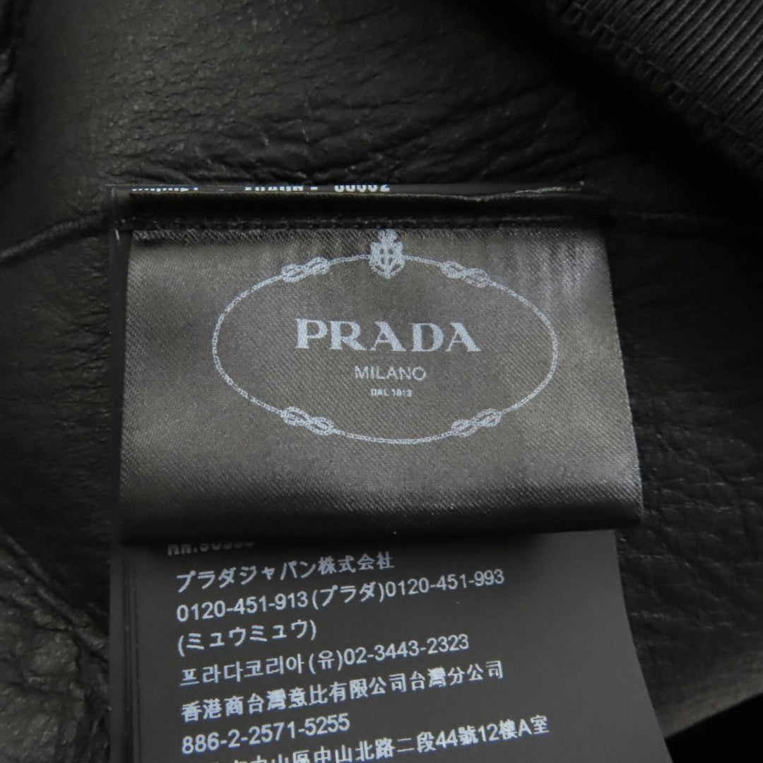 PRADA coat 56951 Sheep leather black 38