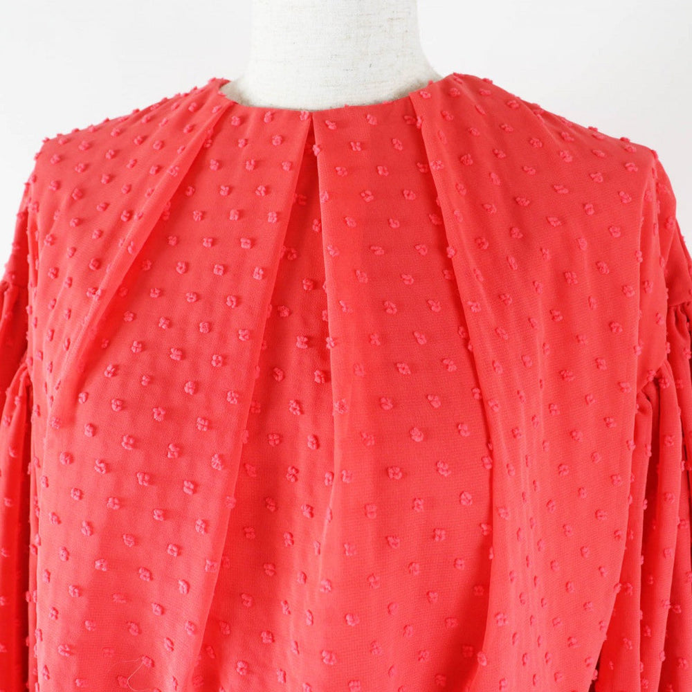Tsuru by Mariko Oikawa blouse BL-1241360 Main: 100% polyester, Lining: 100% polyester Red Women F Used Authentic