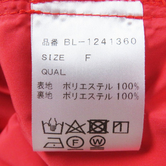 Tsuru by Mariko Oikawa blouse BL-1241360 Main: 100% polyester, Lining: 100% polyester Red Women F Used Authentic