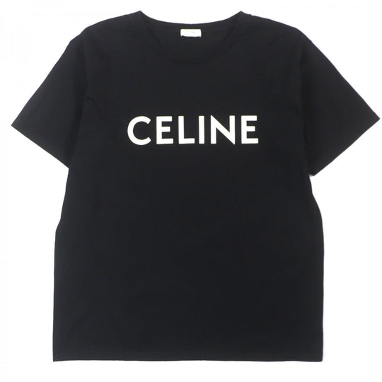 CELINE Short sleeve T-shirt 2X681671Q Main: 100% cotton black mens M Used Authentic