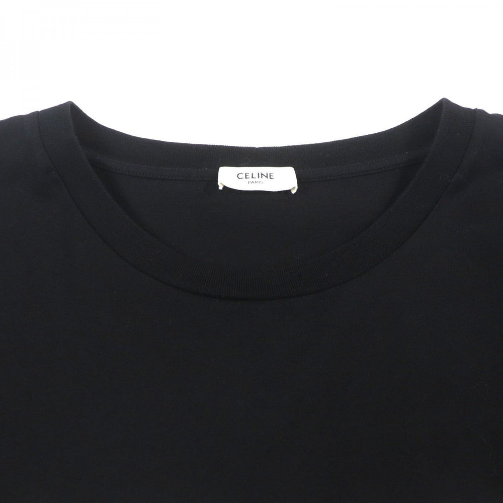 CELINE Short sleeve T-shirt 2X681671Q Main: 100% cotton black mens M Used Authentic