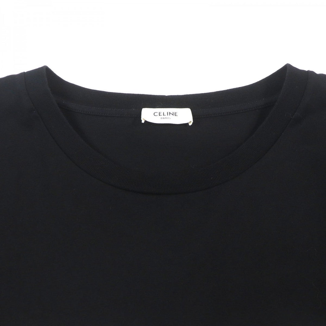 CELINE Short sleeve T-shirt 2X681671Q Main: 100% cotton black mens M Used Authentic