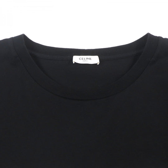 CELINE Short sleeve T-shirt 2X681671Q Main: 100% cotton black mens M Used Authentic