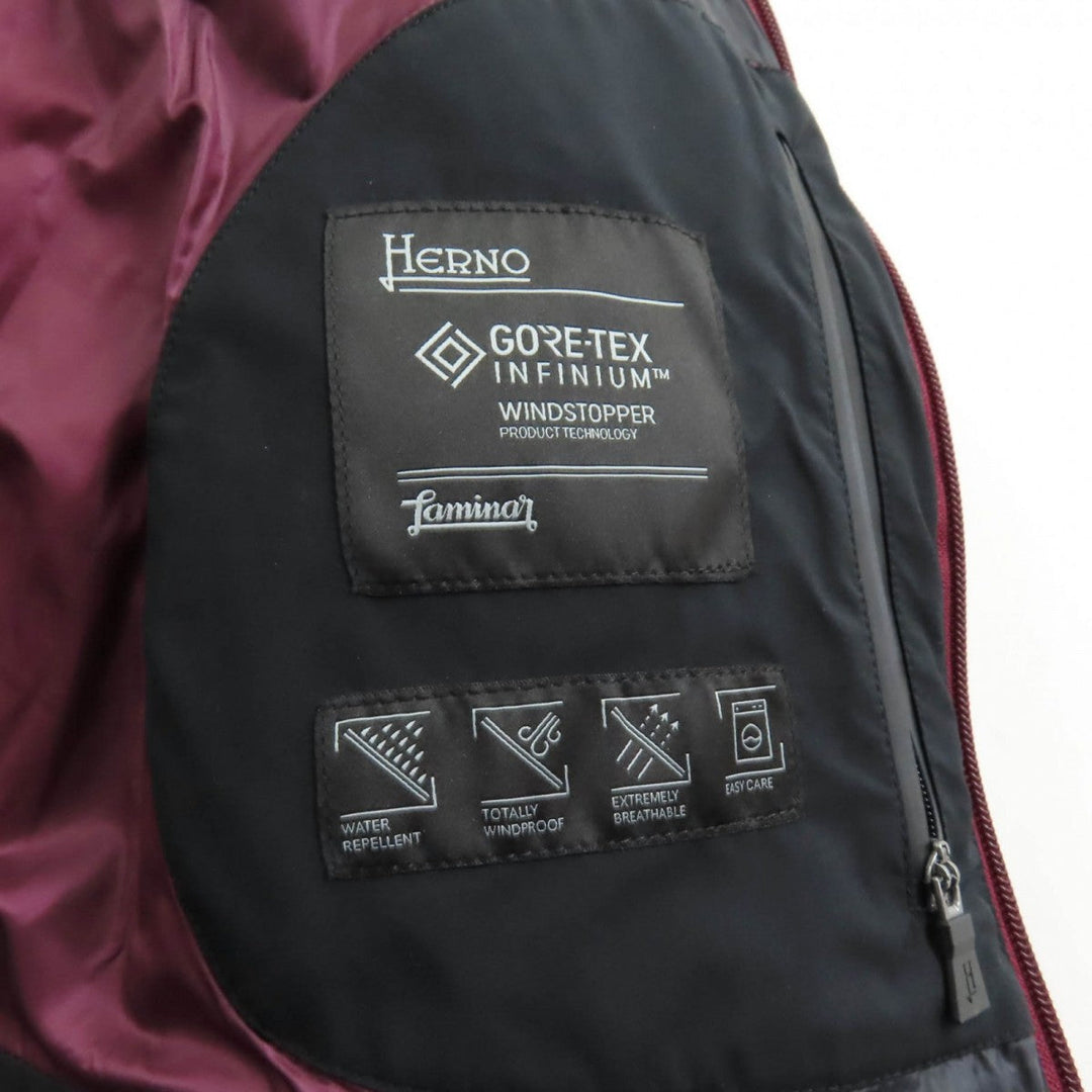 Herno Down jacket PI00241DL Outer: 100% polyester, Lining: 100% nylon, Part: 100% nylon, Filling: 80% down, Filling: 20% feather black Women 42 Used Authentic