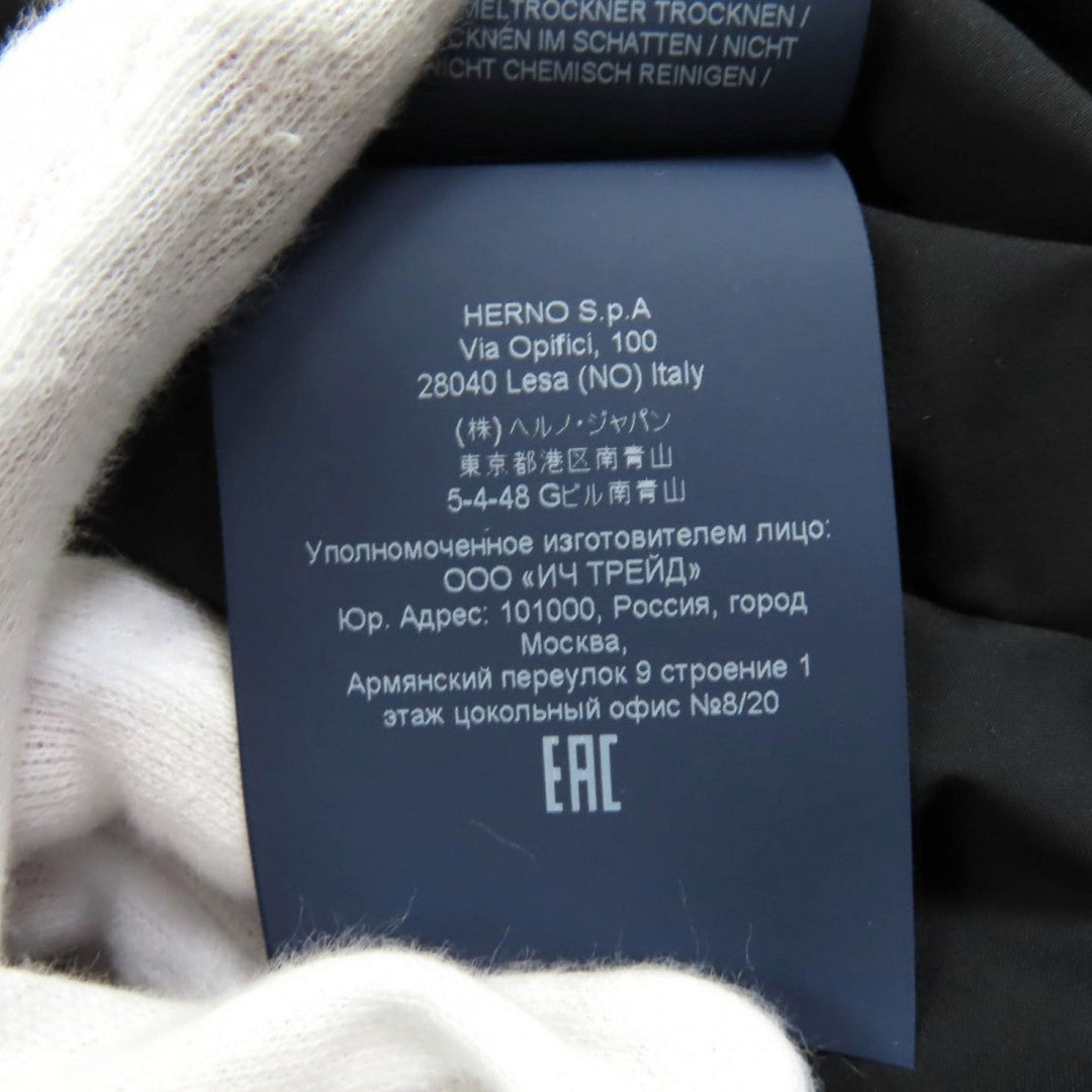 Herno Down jacket PI00241DL Outer: 100% polyester, Lining: 100% nylon, Part: 100% nylon, Filling: 80% down, Filling: 20% feather black Women 42 Used Authentic
