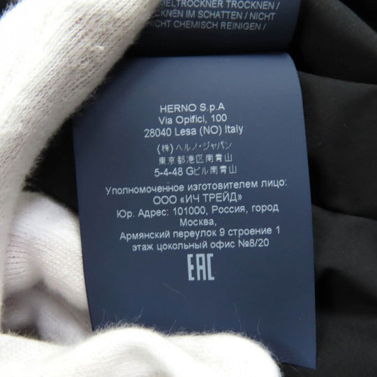 Herno Down jacket PI00241DL Outer: 100% polyester, Lining: 100% nylon, Part: 100% nylon, Filling: 80% down, Filling: 20% feather black Women 42 Used Authentic