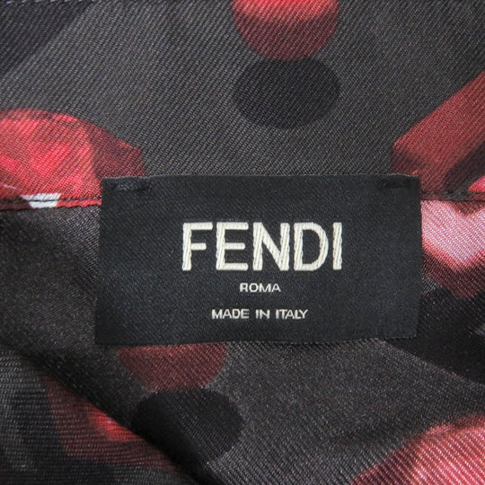 FENDI Short sleeve shirt FS0795 Main: 100% silk charcoal mens 41 Used Authentic