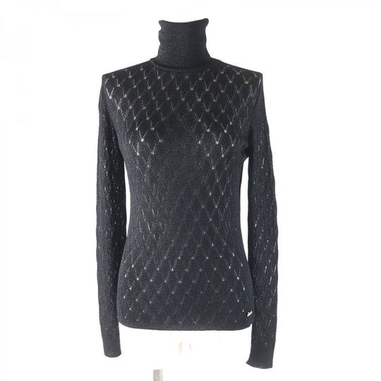 CHANEL knit P75380 Main: 93% viscose, Main: 7% polyamide black Women 38 Used Authentic