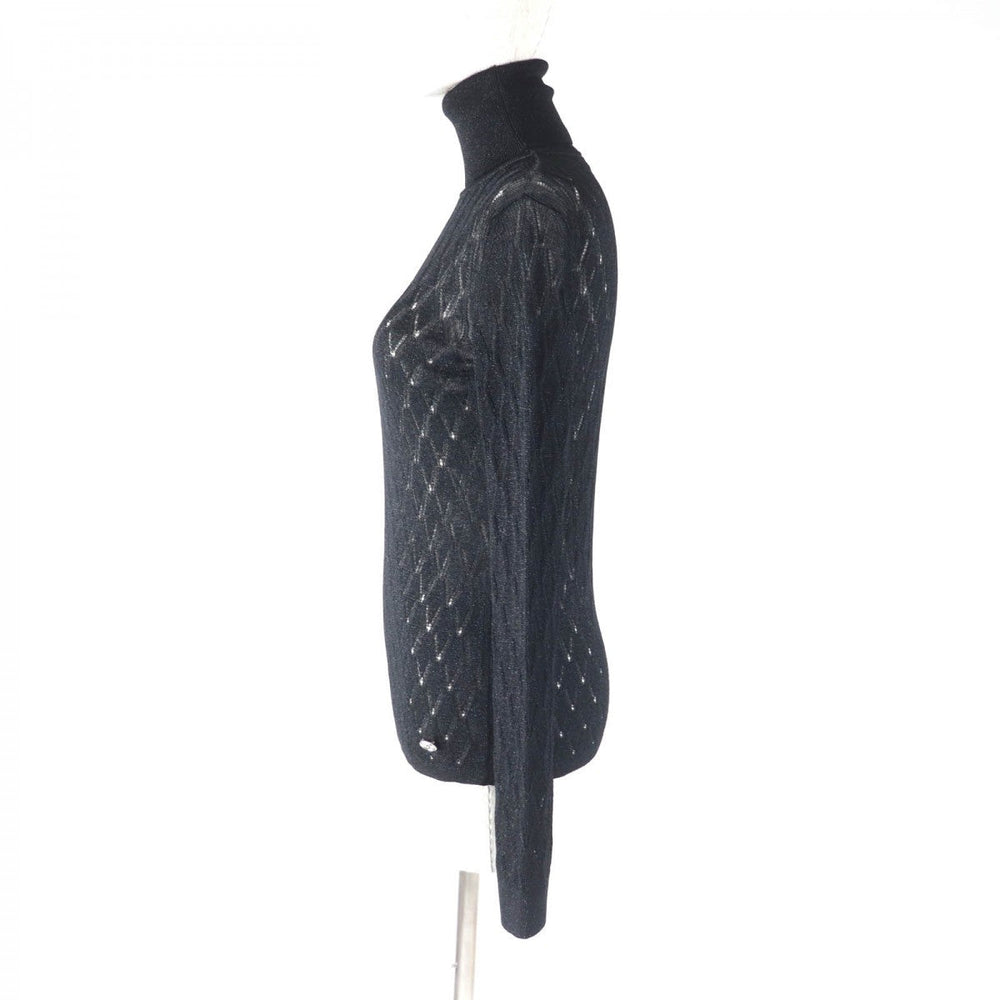 CHANEL knit P75380 Main: 93% viscose, Main: 7% polyamide black Women 38 Used Authentic