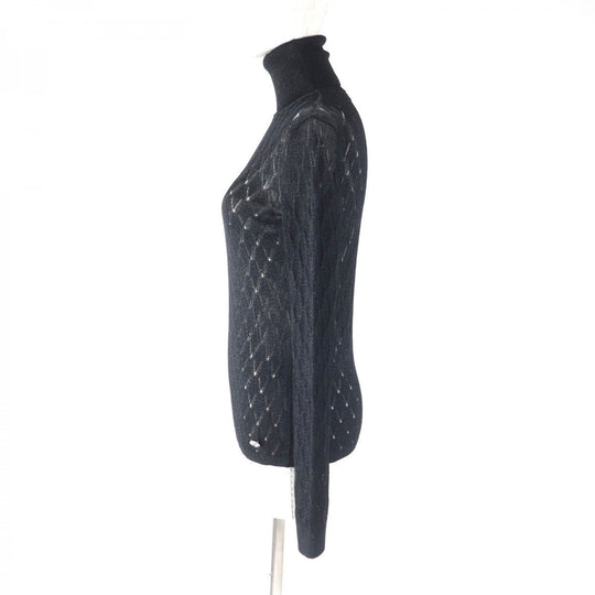 CHANEL knit P75380 Main: 93% viscose, Main: 7% polyamide black Women 38 Used Authentic