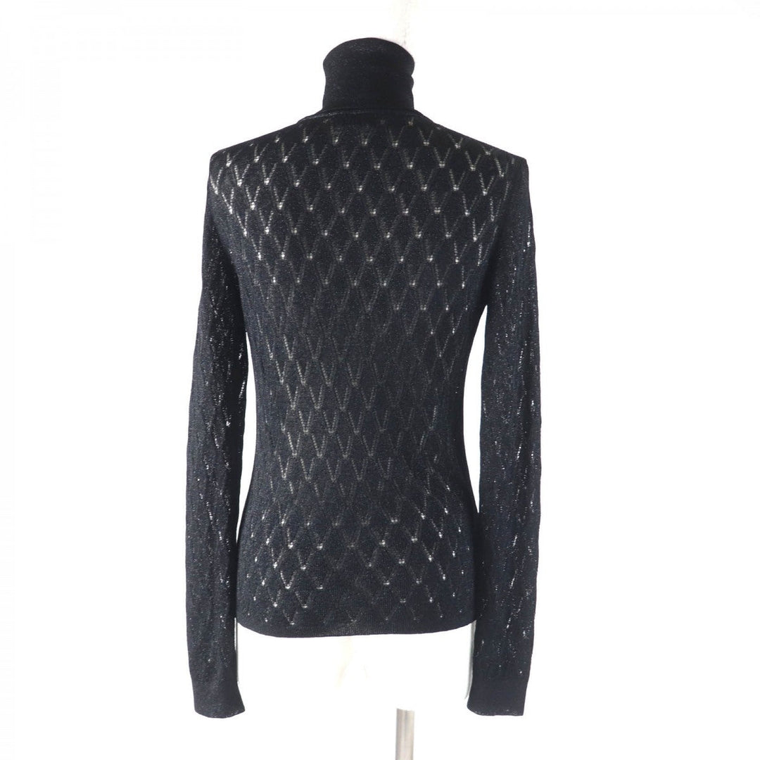 CHANEL knit P75380 Main: 93% viscose, Main: 7% polyamide black Women 38 Used Authentic