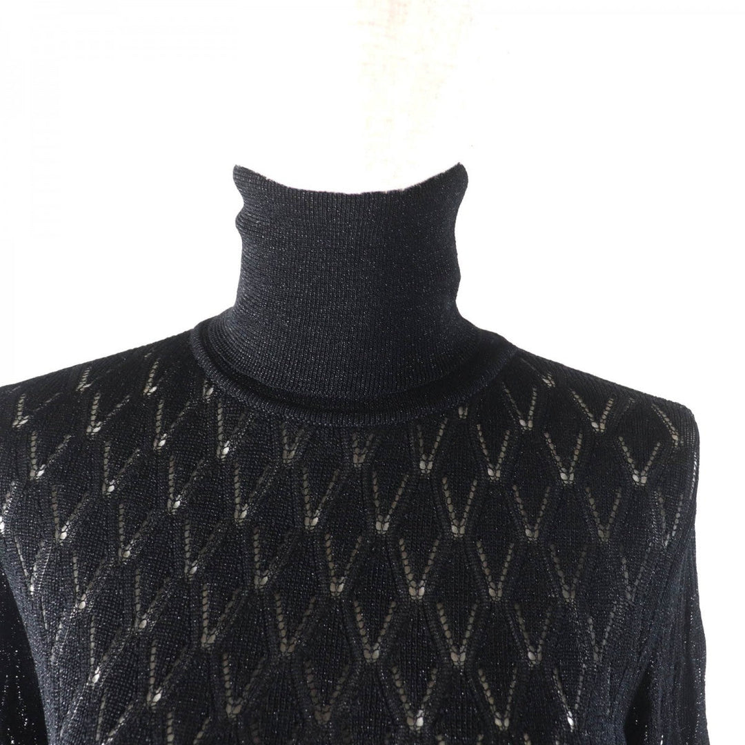 CHANEL knit P75380 Main: 93% viscose, Main: 7% polyamide black Women 38 Used Authentic