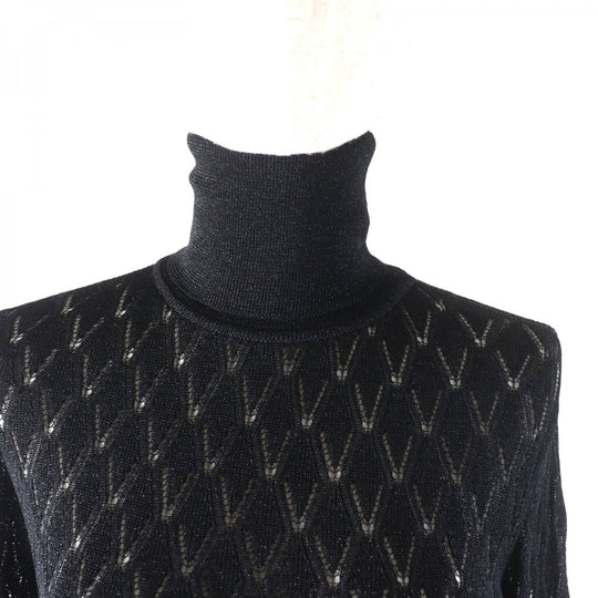 CHANEL knit P75380 Main: 93% viscose, Main: 7% polyamide black Women 38 Used Authentic